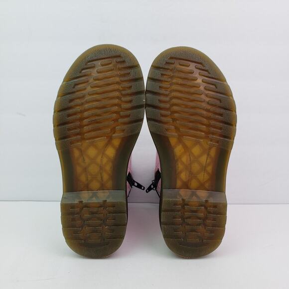 Dr Martens 1460 Girls Size 13 Pale Pink Patent Leather LaceUp Ankle Combat Boots - Picture 8 of 13